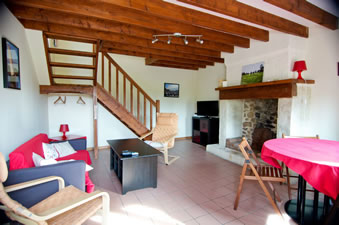 Gite Lily. Lounge Dining area. 2 bed. Sleeps 4. Gite Lily. Lounge Dining area. 2 bed. Sleeps 4.