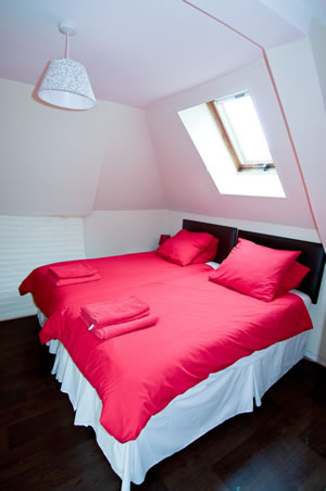 Gite Lily. Normandy. Double bedroom. Sleeps 4.
