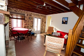 Gite for rental in Normandy France. Salon. Lounge.